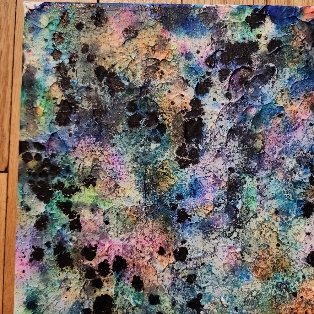 HANDCRAFTED Abstract Painting HANDPAINTED Artwork HANDMADE Wall Art Decor 11x14 - Picture 5 of 16